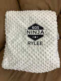 Ninja 605 Grey Blanket Customized